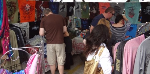 Crossett shopping for t-shirts