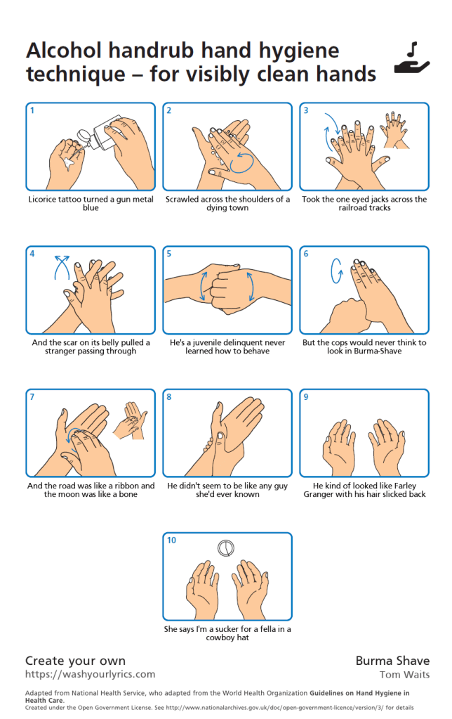 "Burma Shave" by Tom Waits