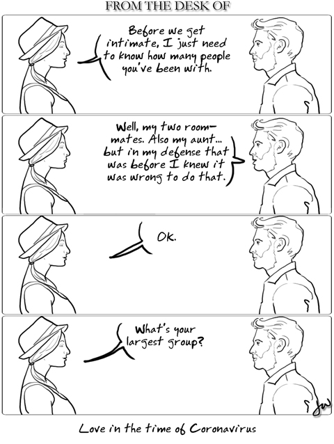 cartoon: Love in the Time of Coronavirus